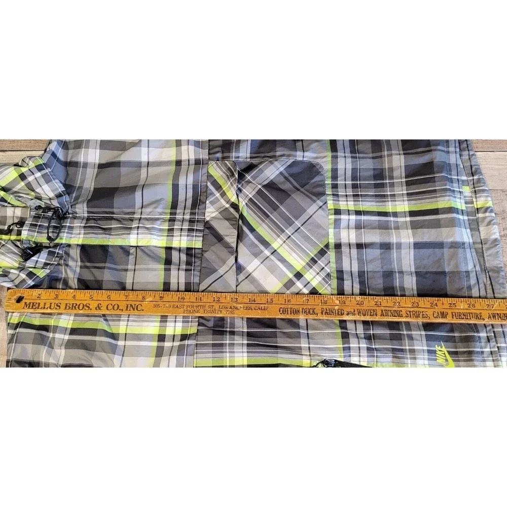 Vintage Nike Sportswear Hooded Windbreaker Pullover Plaid Size M - Picture 8 of 14